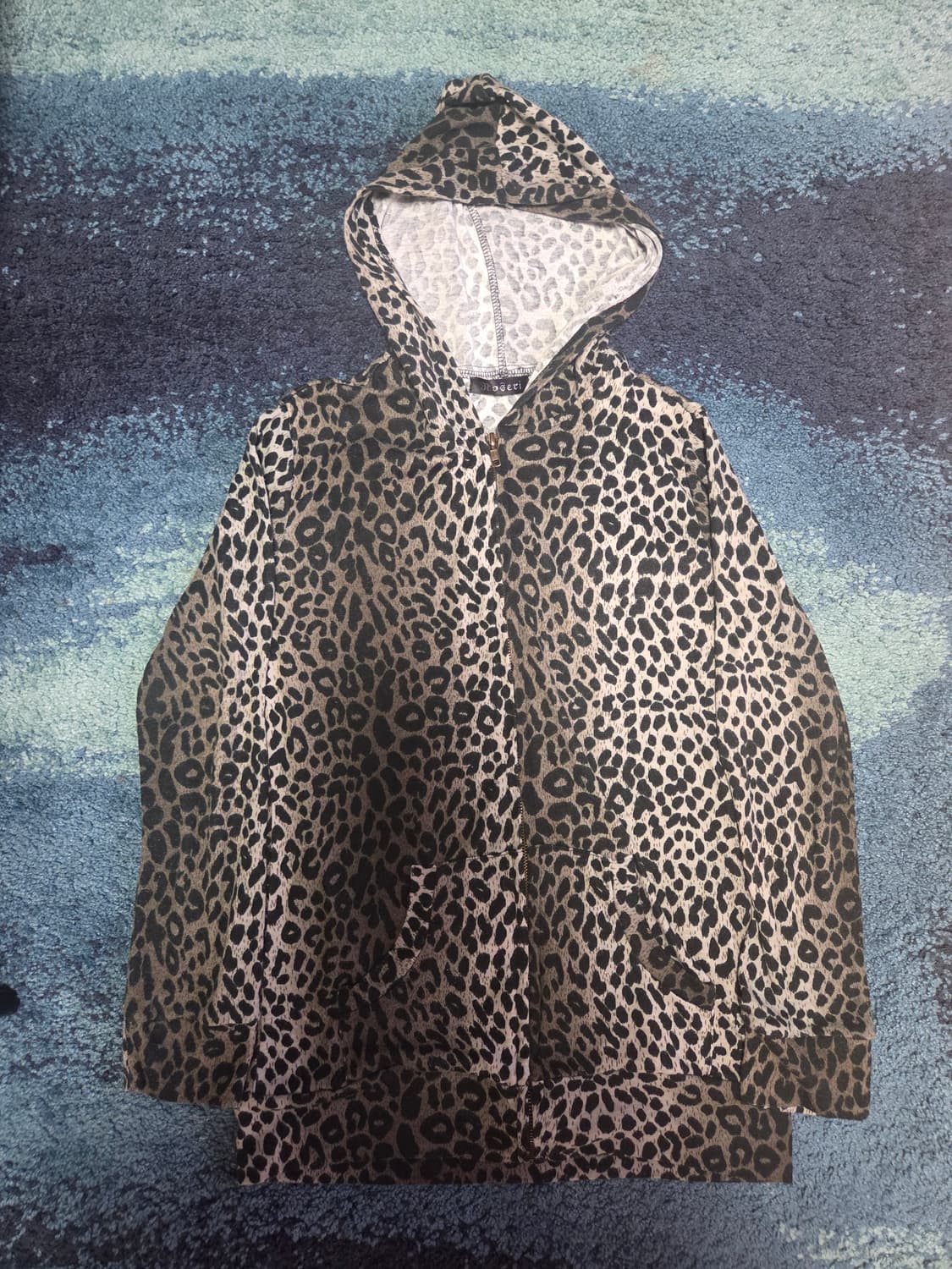 Y2k 호피 레오파드 후드집업  상품이미지1