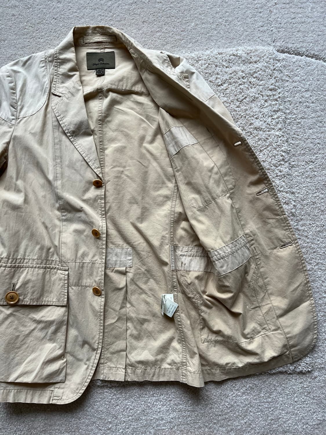 Nigel Cabourn 베이지 헌팅 자켓 (100-103) 상품이미지7