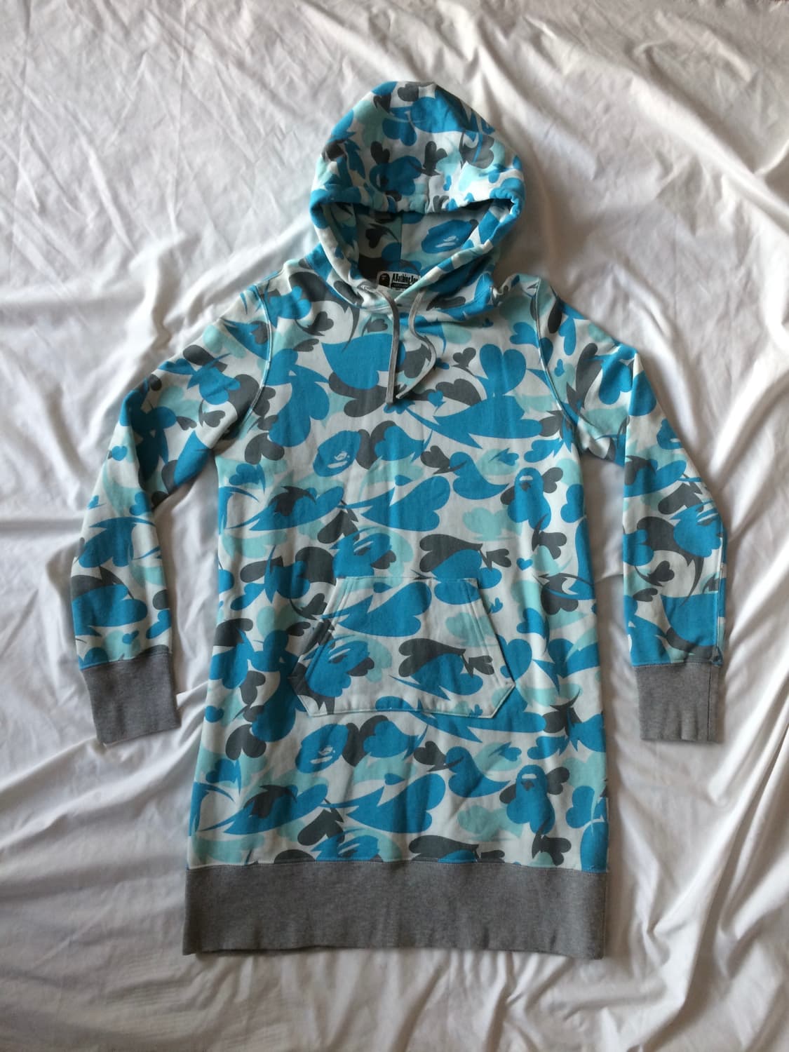 유일매물 초희귀 베이프 하트 카모 후드 원피스 맨투맨 미니 원피스 상품이미지6