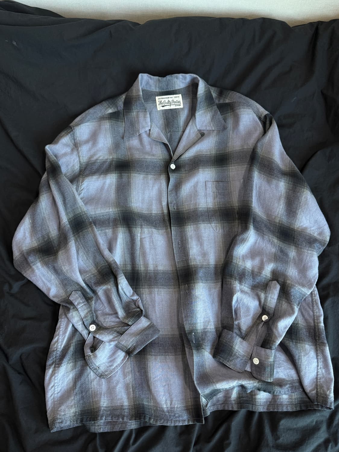 와코마리아 체크 옴브레셔츠 상품이미지1