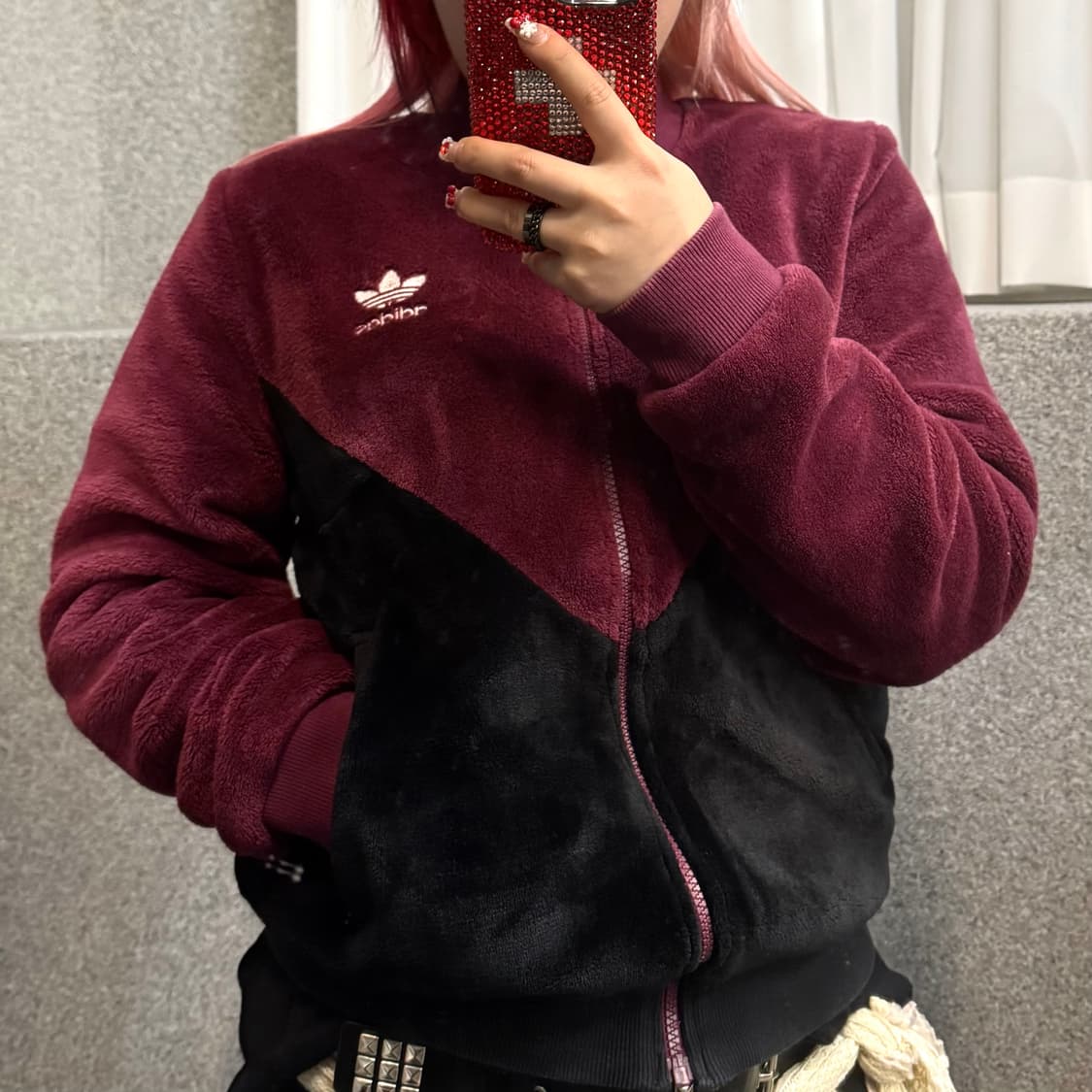 ADIDAS color point fleece jacket 상품이미지1