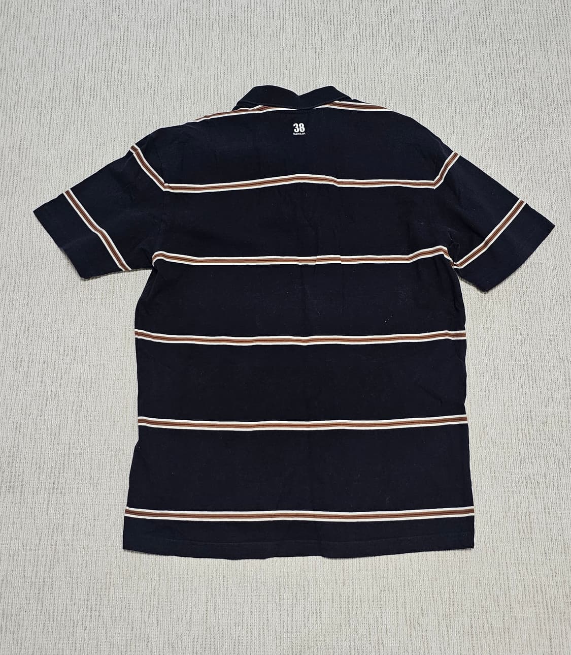 캉골 카라 스트라이프 반팔티L 상품이미지2