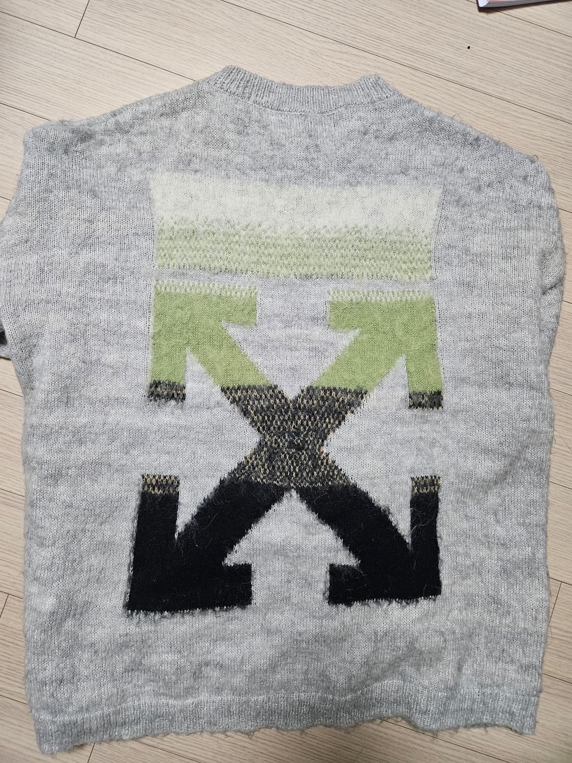 Off-white 오프화이트 모헤어 니트 상품이미지2