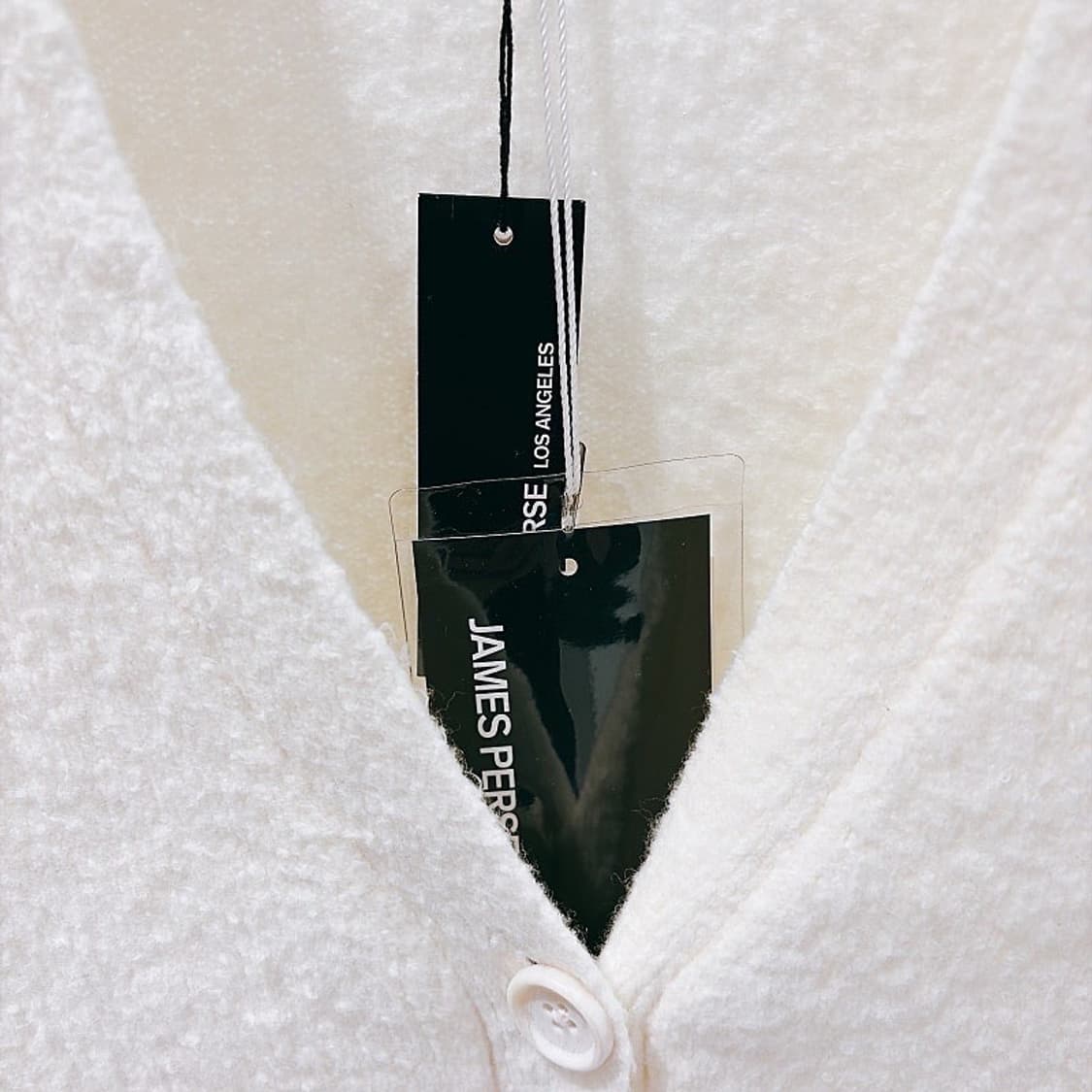 (정품/새상품) 제임스펄스 여성 아이보리 캐시미어 혼방 니트 가디건 상품이미지2