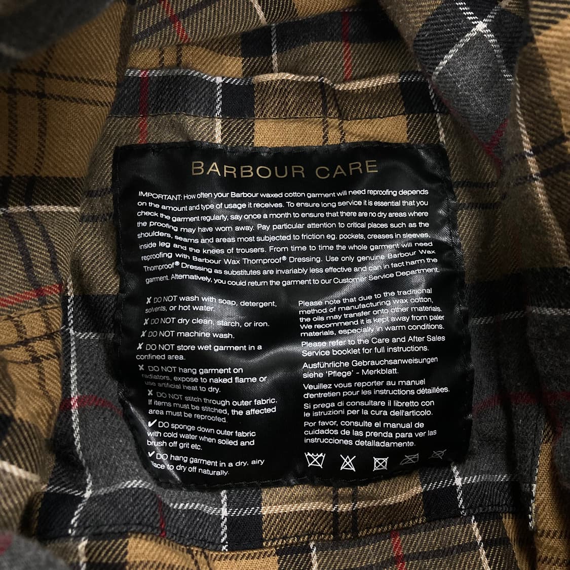 바버 인터내셔널 오리지널 블랙 왁스 자켓 상품이미지7