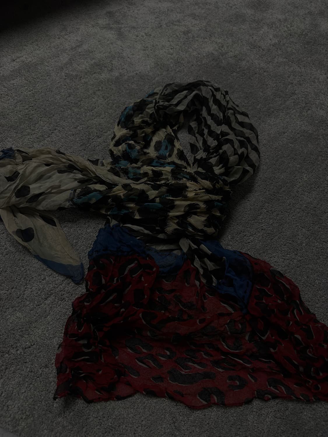 Vintage punk grunge mood leopard scarf 상품이미지3
