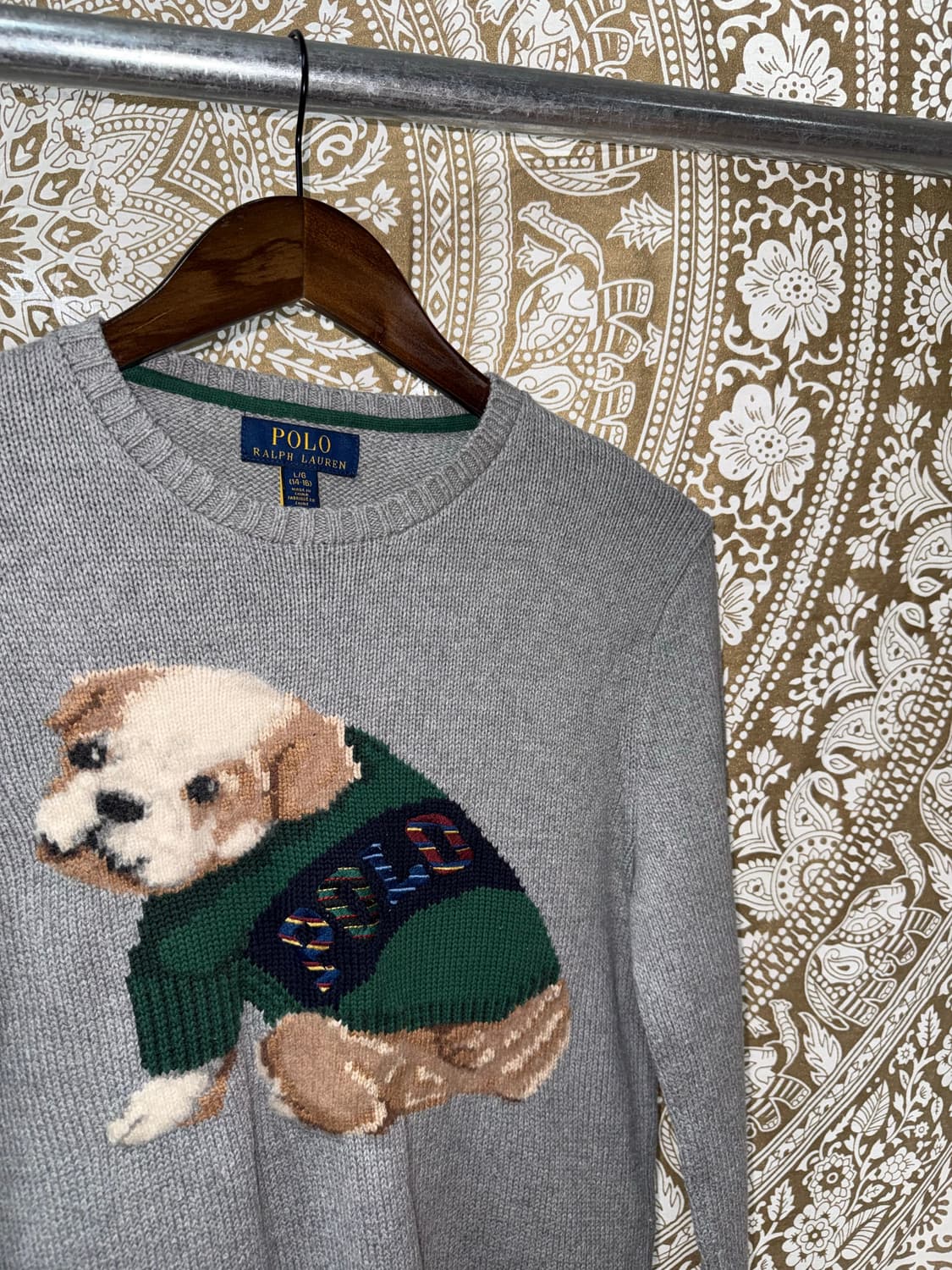 폴로랄프로렌 여성 강아지자수 울 니트  상품이미지3