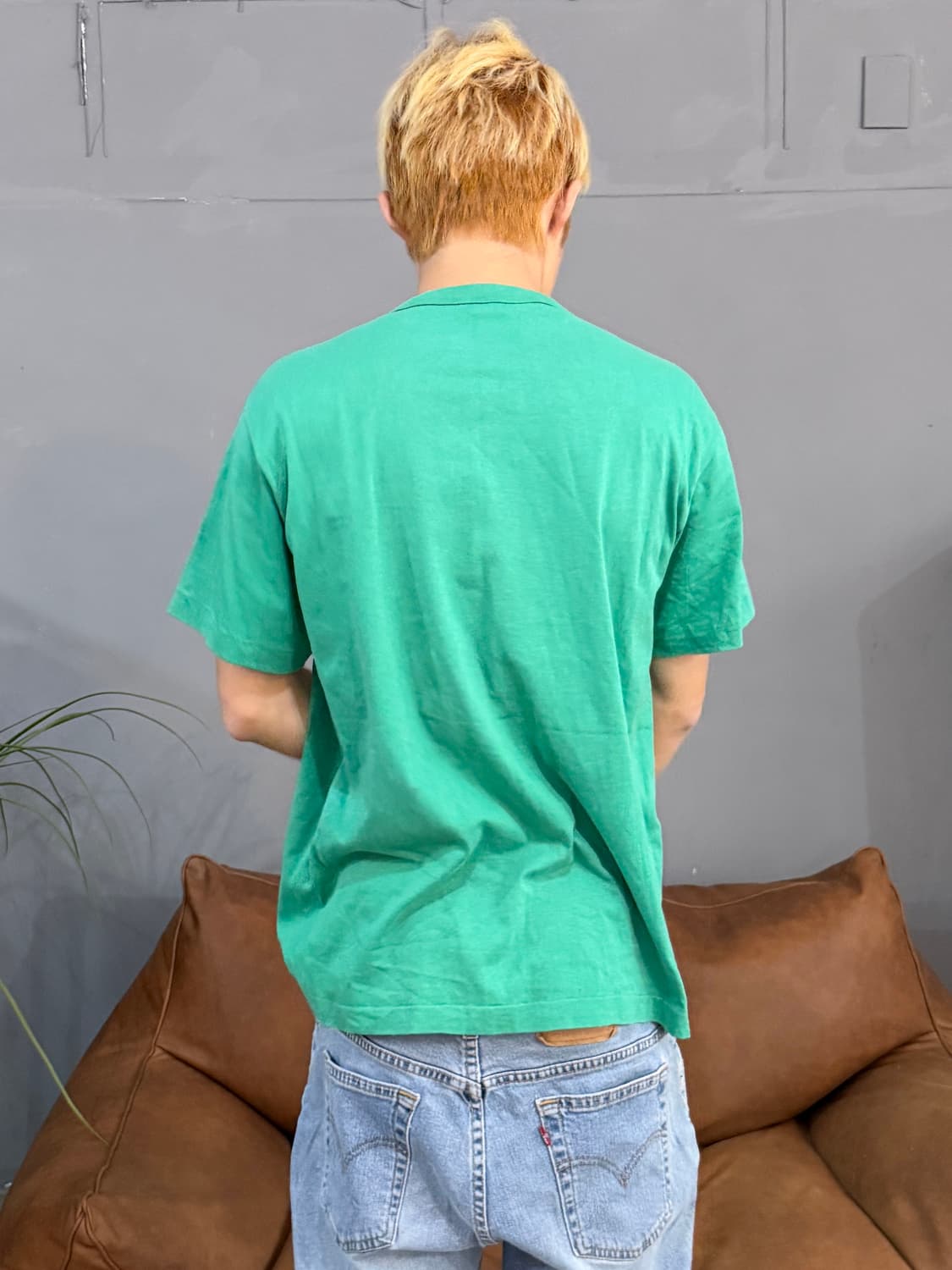 90s 스토니 크릭 칼스버그 비어 그린 반팔티 상품이미지4