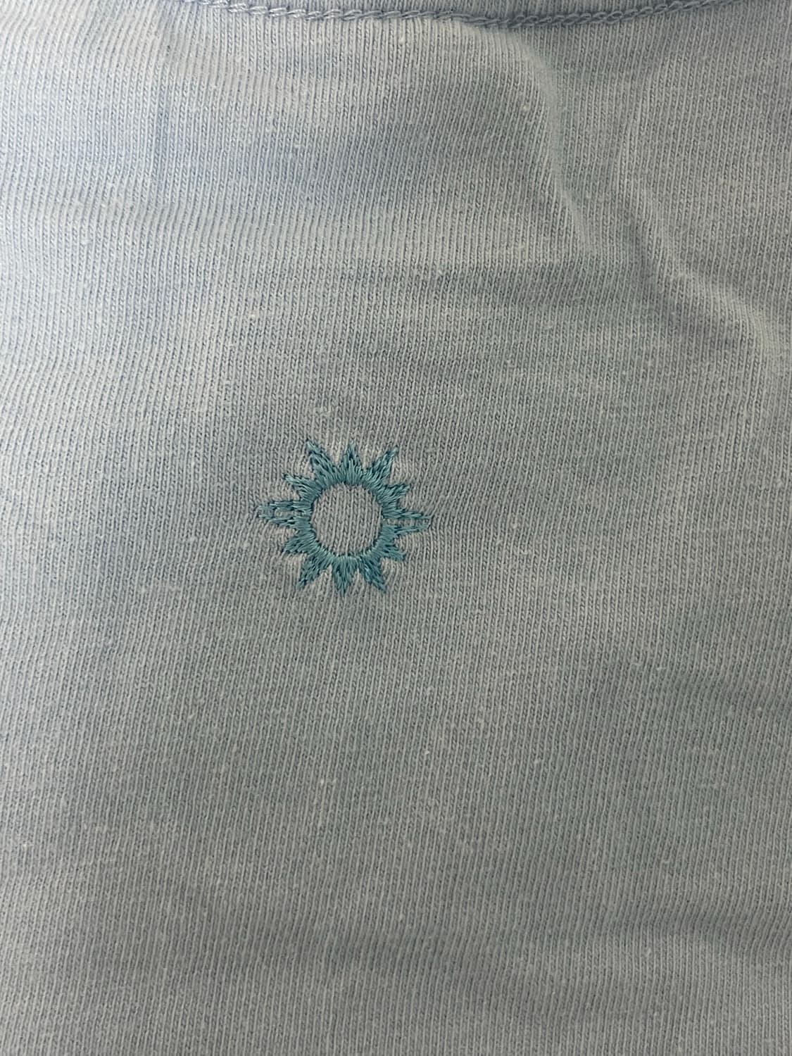 헬로선라이즈 우먼 아치로고 숏슬리브티 스카이 블루 상품이미지6