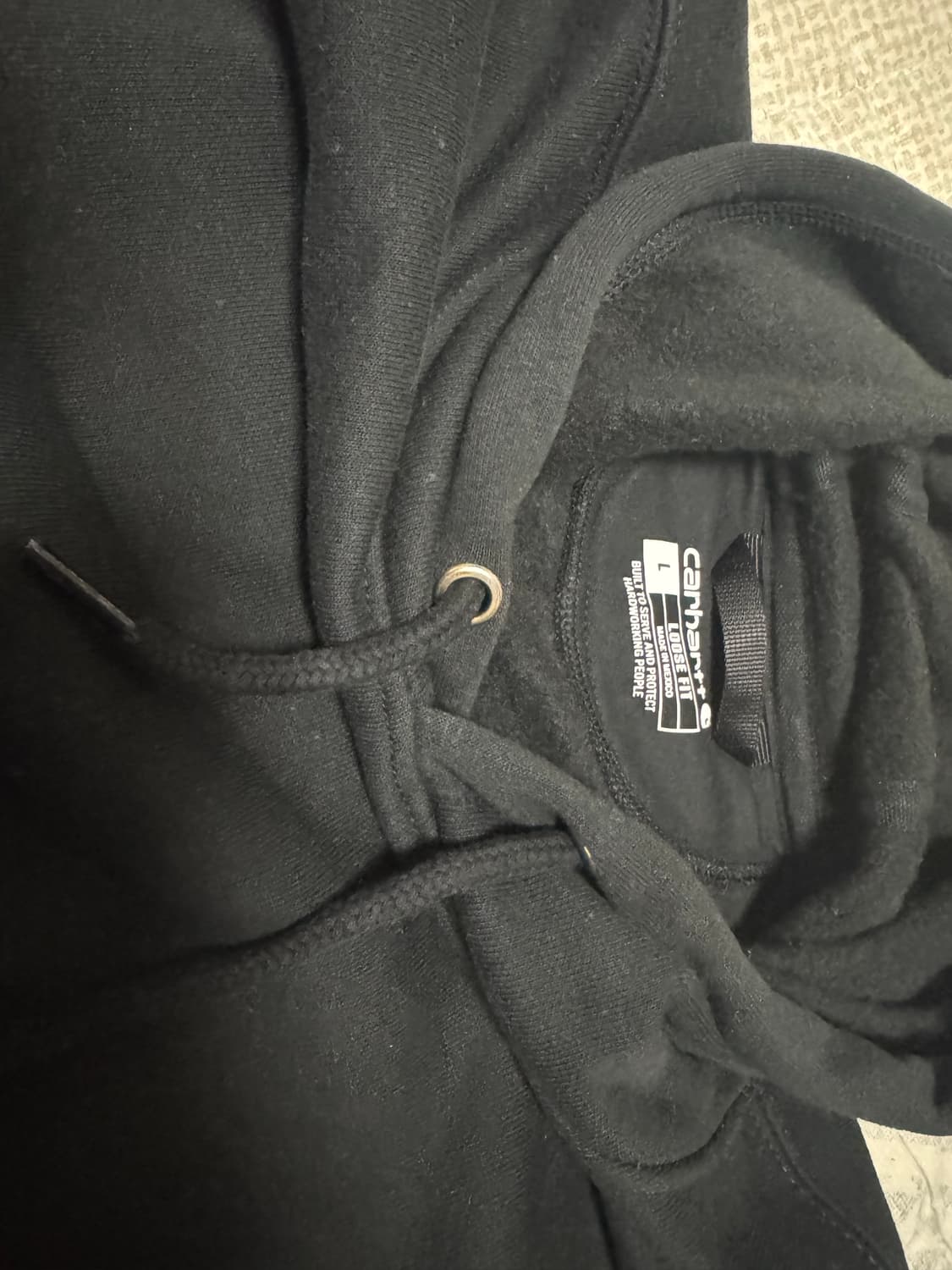 <새것>[L] 칼하트 후드티 검정 상품이미지10