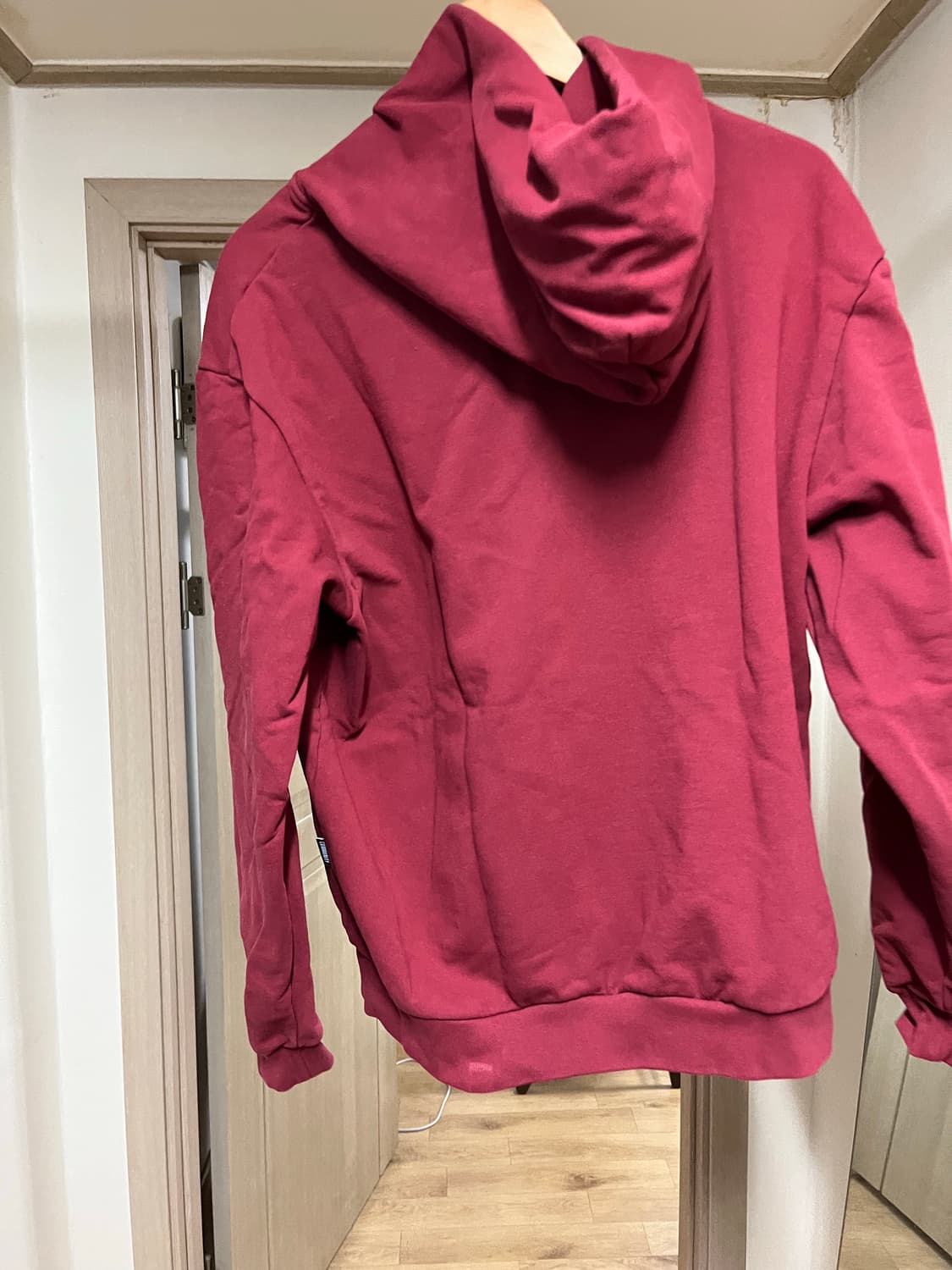 소프트 오피스 버건디 후드티 상품이미지2