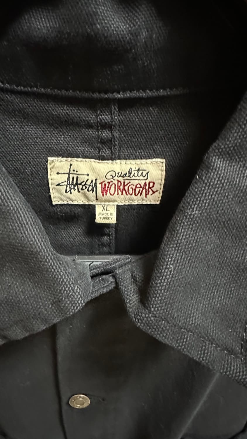 스투시 워크기어 블랙 자켓 XL 상품이미지3