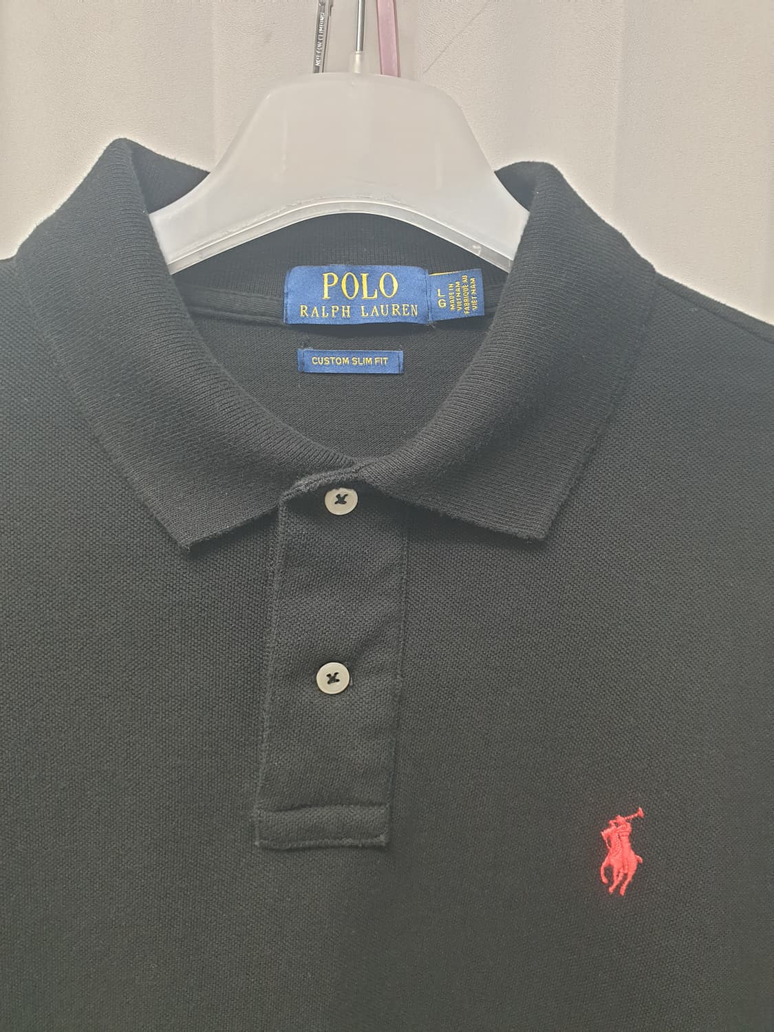 Polo 폴로랄프로렌 블랙 긴팔 폴로셔츠 L 상품이미지3