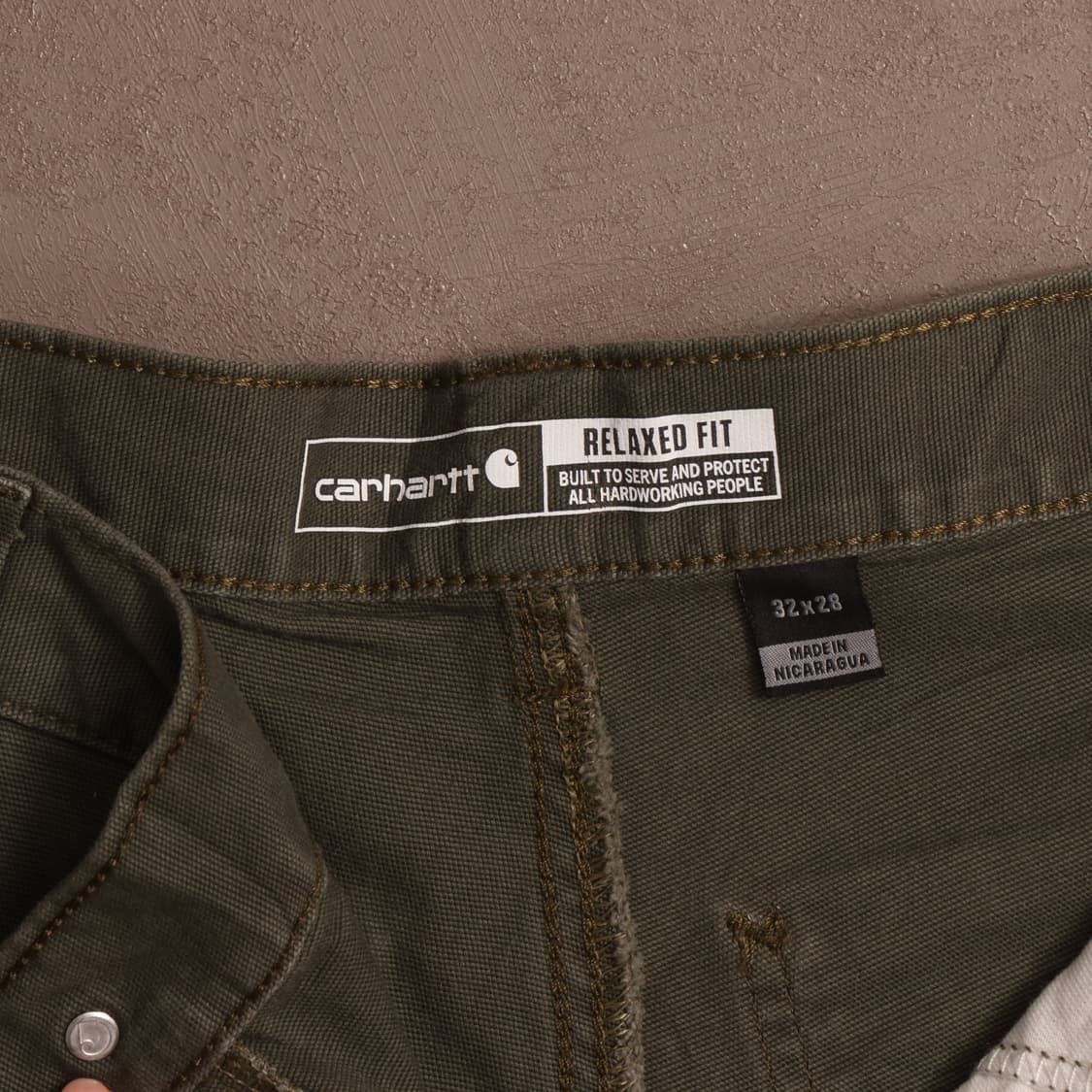 칼하트 헤비코튼 워크팬츠 A1808 상품이미지4