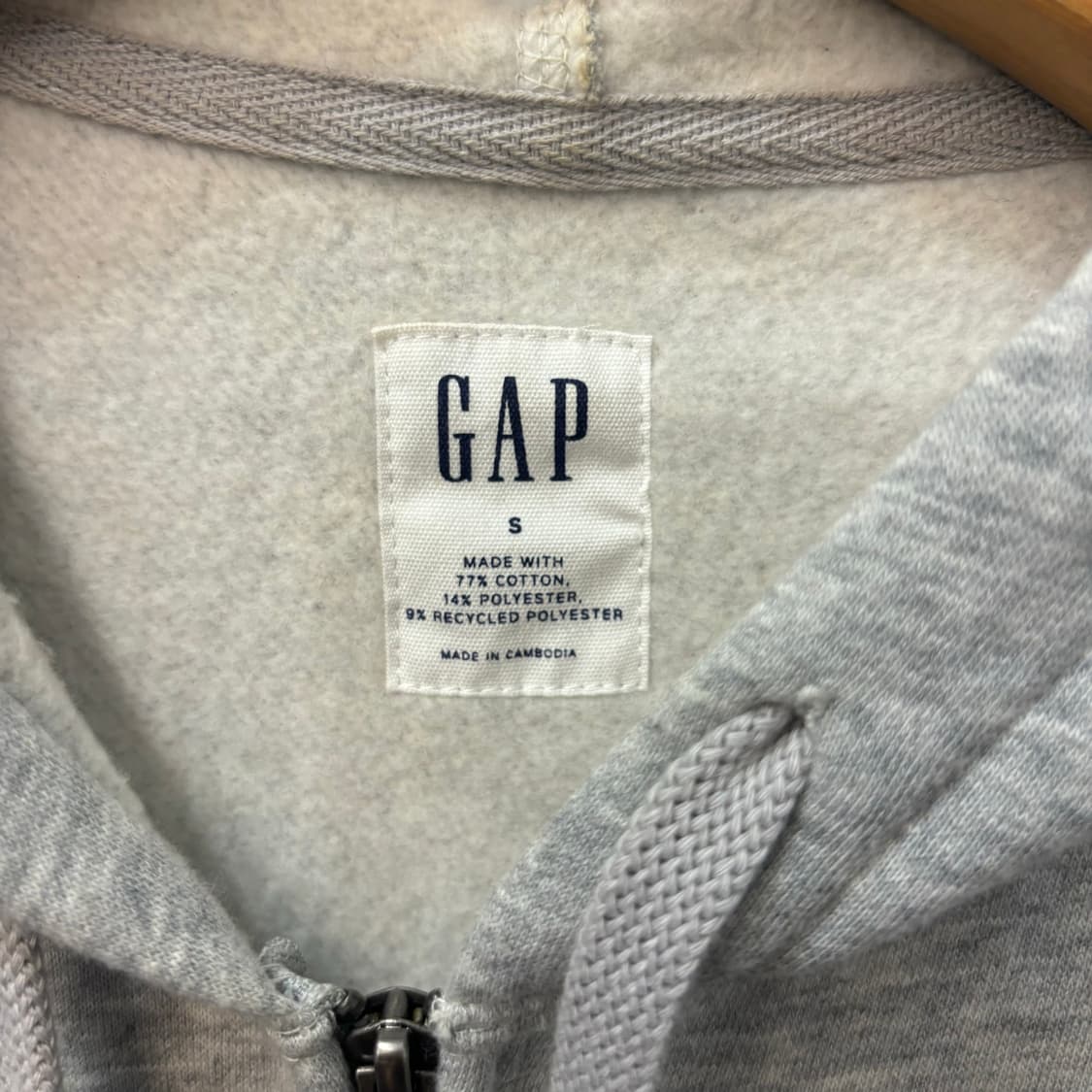 GAP 갭 빈티지 그레이 후드집업 S 상품이미지6
