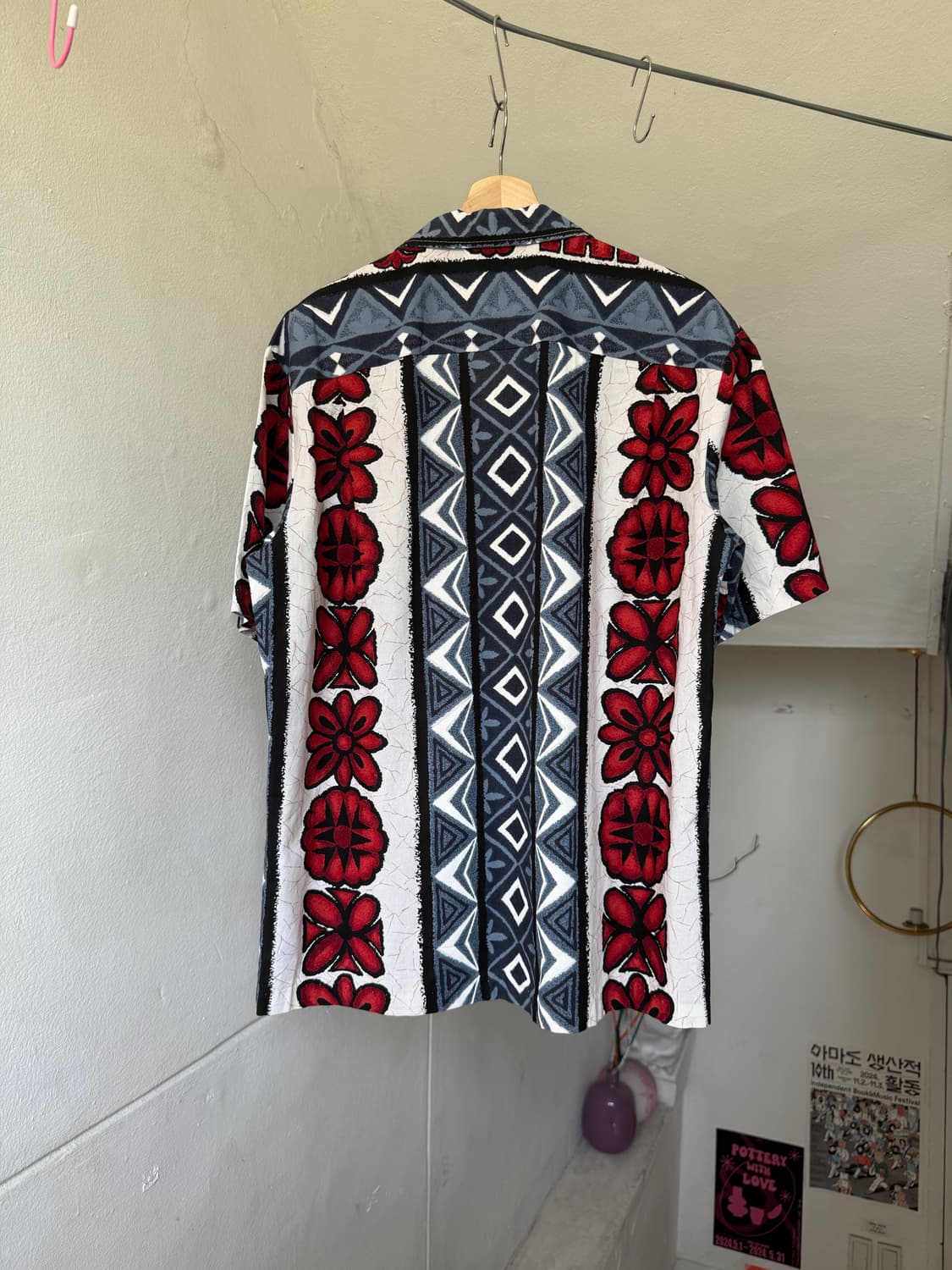 하와이안 코튼 패턴 셔츠 상품이미지5