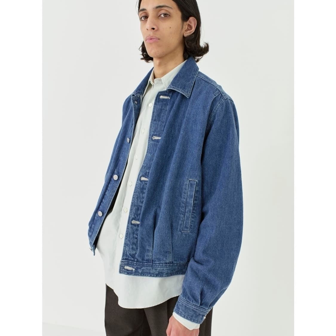 오라리 / 셀비지 라이트 데님 블루종 상품이미지2