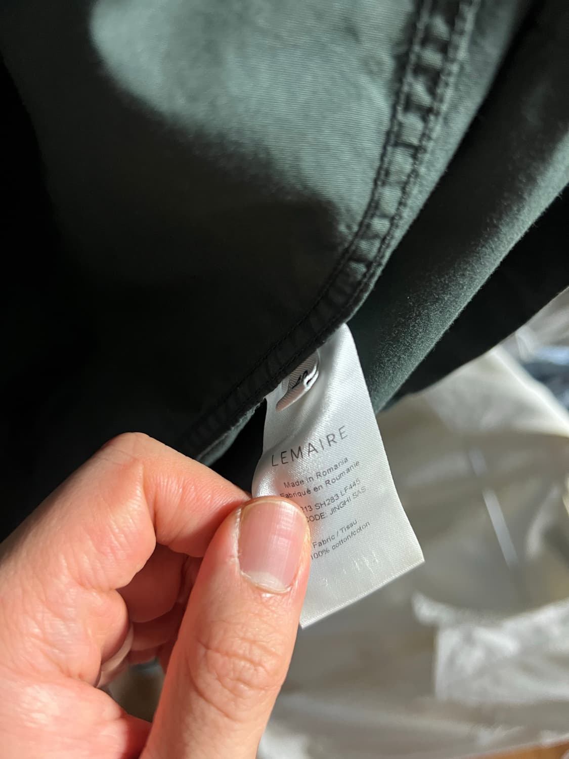 르메르 포레스트 그린 레귤러 셔츠 상품이미지3