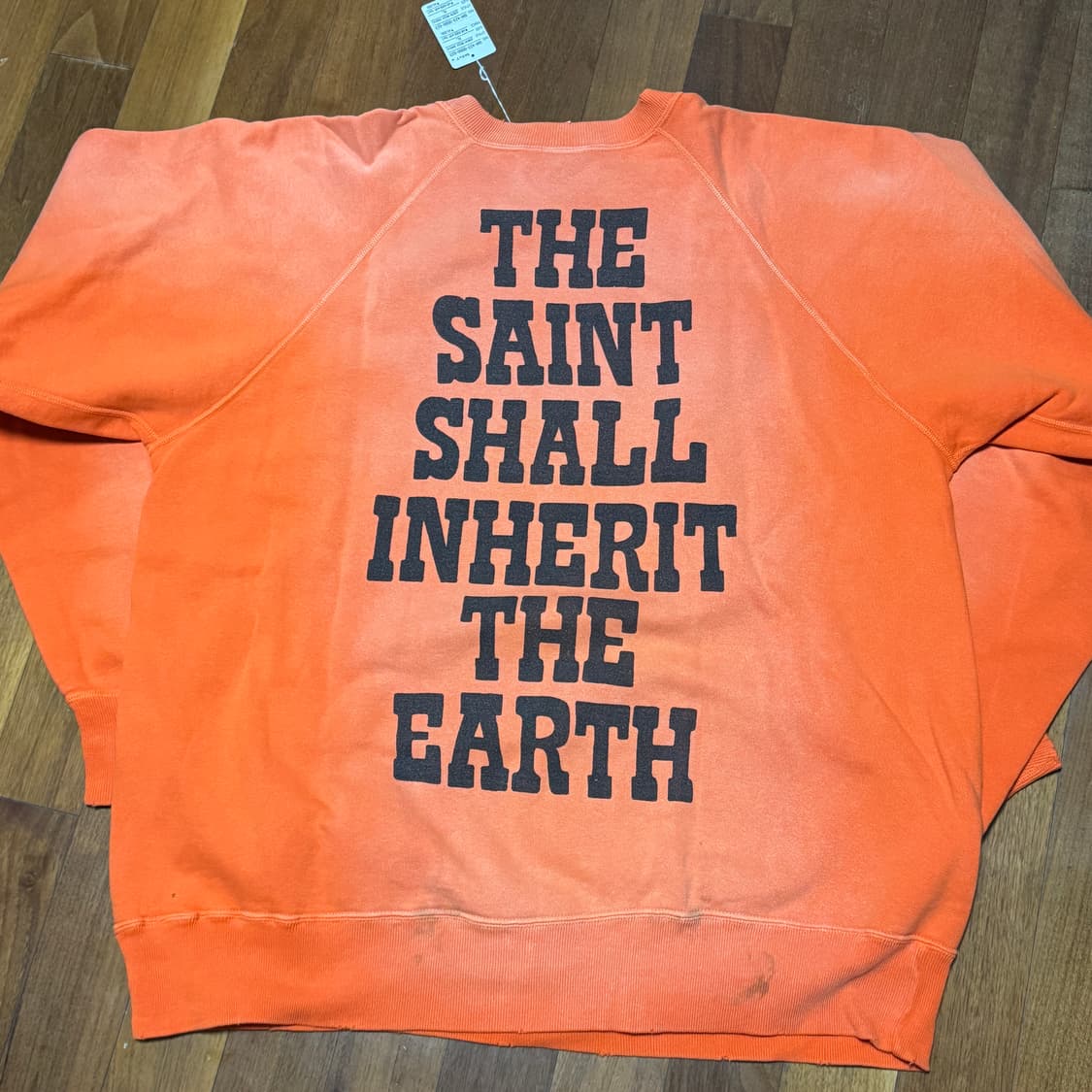 [XL] 세인트 미카엘 23AW 스웻셔츠 크루넥 오렌지 상품이미지3