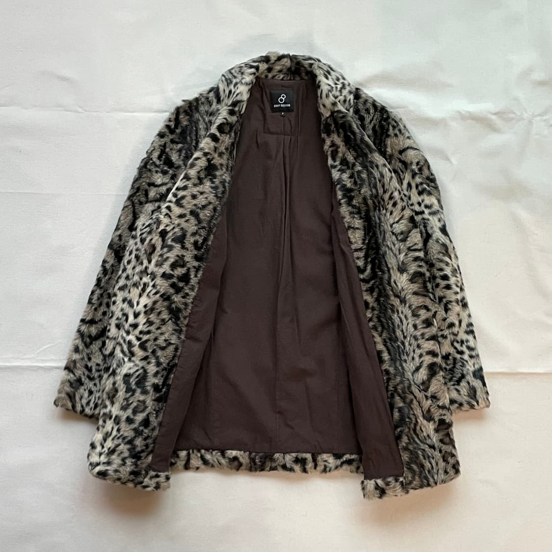 에잇세컨즈 8 Seconds 레오파드 에코 퍼 자켓 코트 상품이미지2