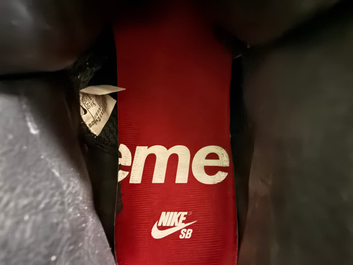 [300] 슈프림 x 나이키 SB 줌 블레이저 미드 QS 블랙 상품이미지5