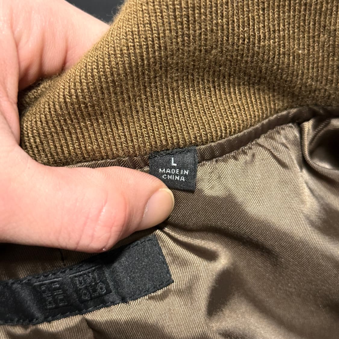 유니클로 딥 브라운 스웨이드 스타일 Ma-1 플라이트 봄버 자켓 상품이미지6