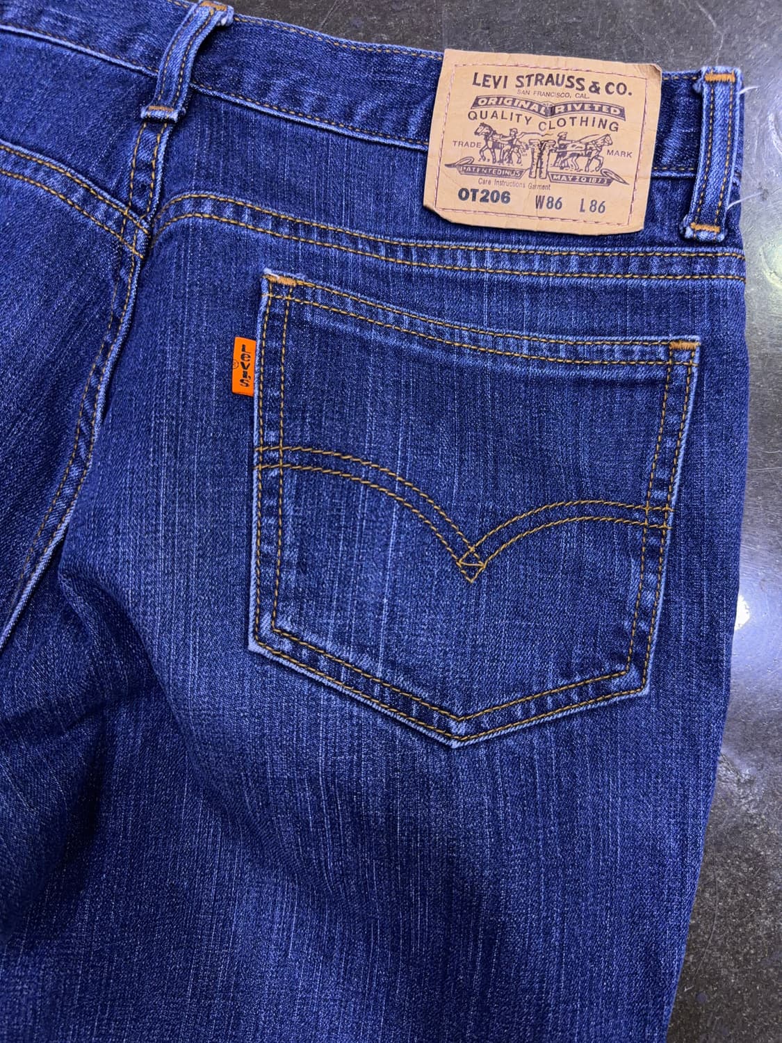 리바이스 OT206 오렌지탭 레귤러 스트레이트핏 데님팬츠 34 상품이미지7