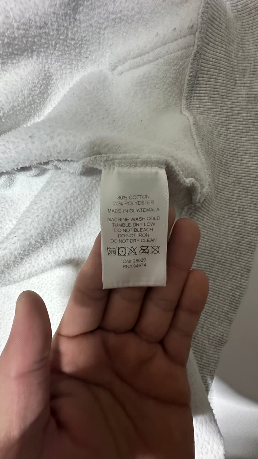 스투시 월드 투어 후드 집업 회색 상품이미지5