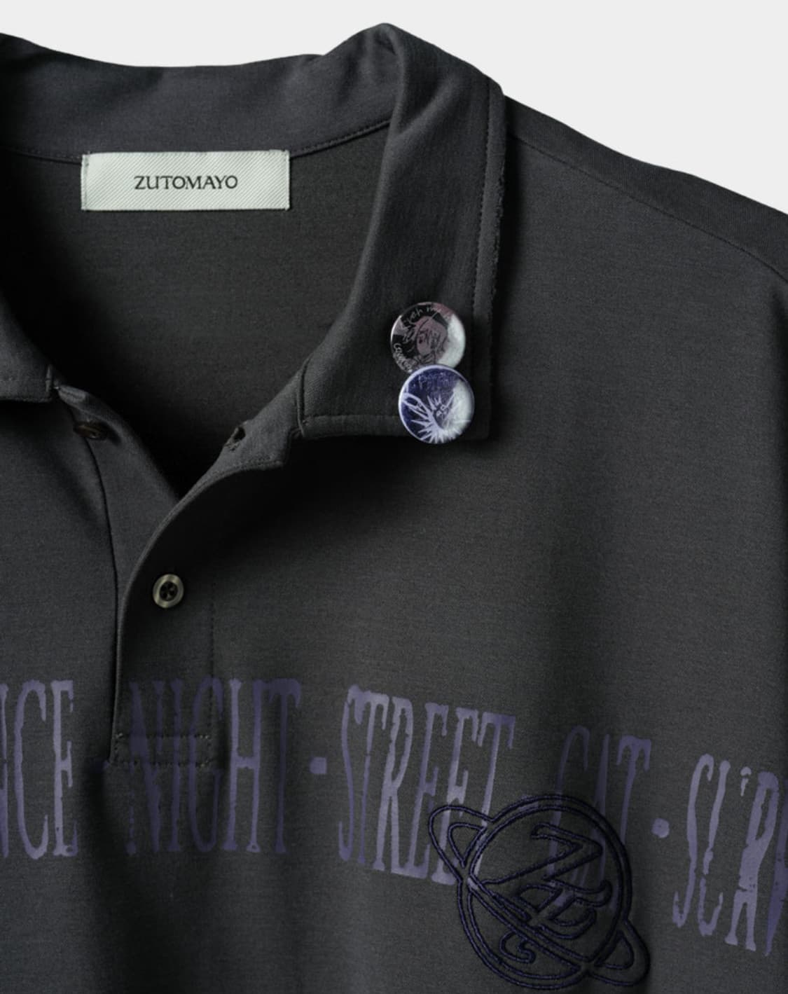 즛토마요 뱃지 폴로 티셔츠 빈티지 블랙 L 새상품 상품이미지5