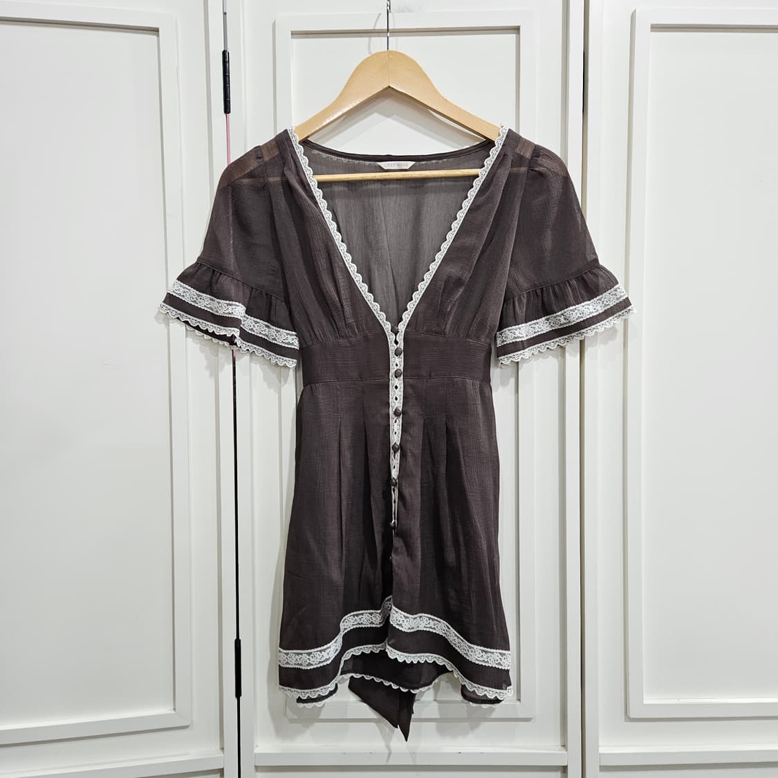 레스트로즈(LEST ROSE) 초코무드 레이스 원피스 상품이미지1