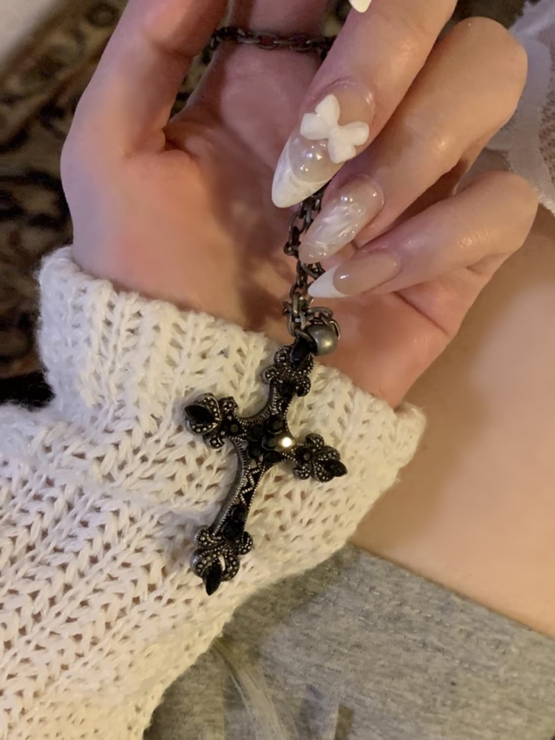 스젠 Diane Cross Antique Necklace 십자가목걸이 상품이미지3