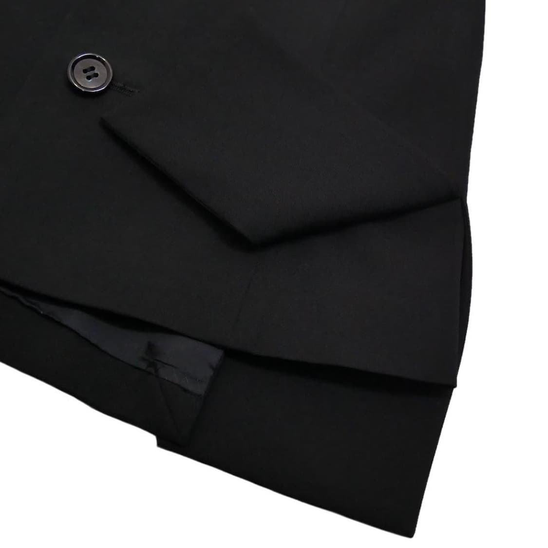 요지 야마모토 FEMME 울 개버딘 플러시 레이어 슬릿 자켓 상품이미지5