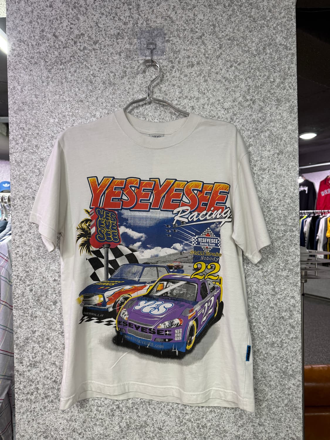 예스아이씨 레이싱 프린팅 반팔 티셔츠 B4714 상품이미지2