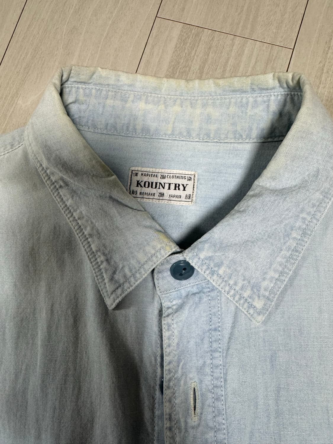 캐피탈 샴브레이 본 셔츠 5사이즈 판매합니다. 상품이미지4