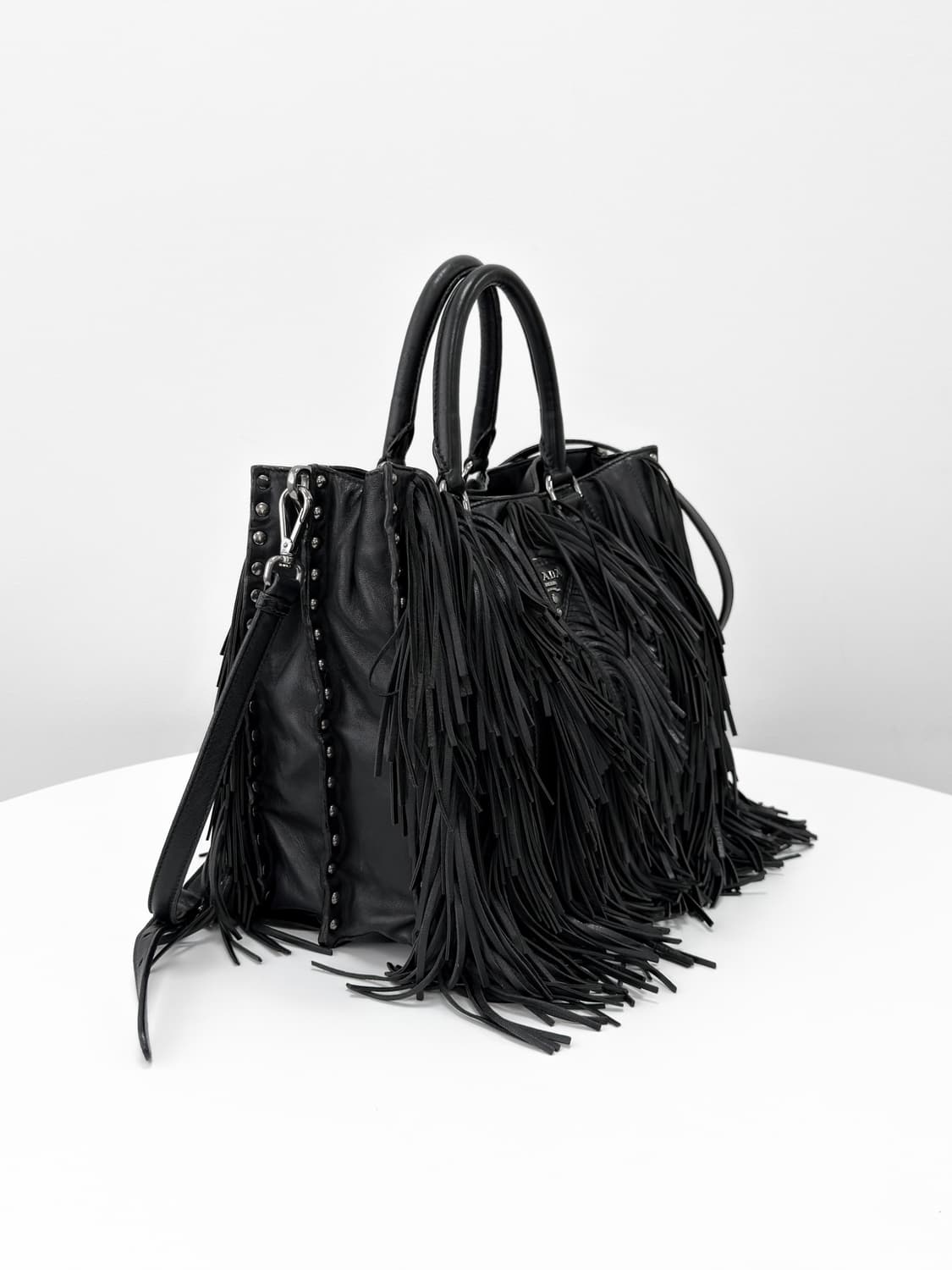 Prada Leather Fringe Tote Bag 상품이미지5