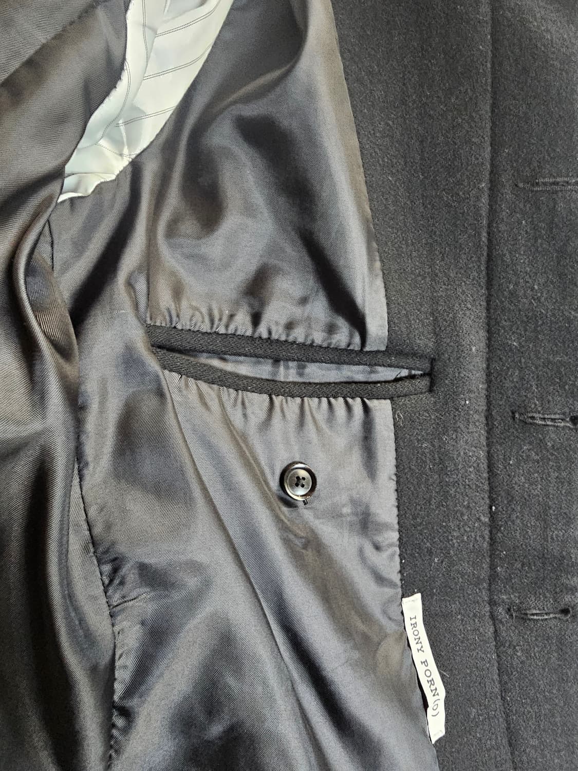 아이러니 포르노 언밸런스 더블 코트 상품이미지7