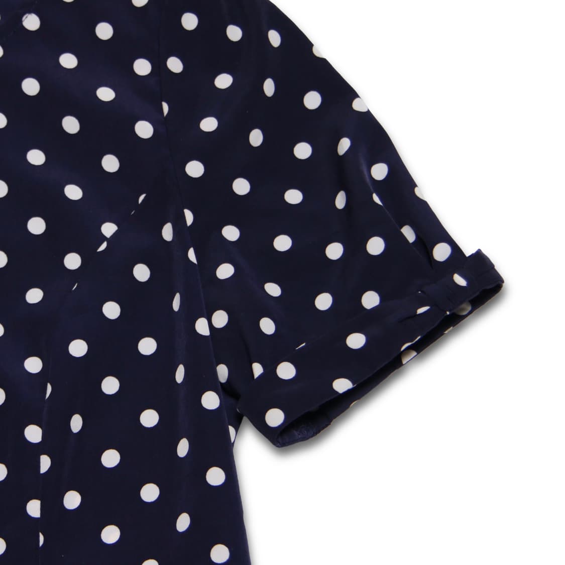 Navy Frill Dot blouse 상품이미지4