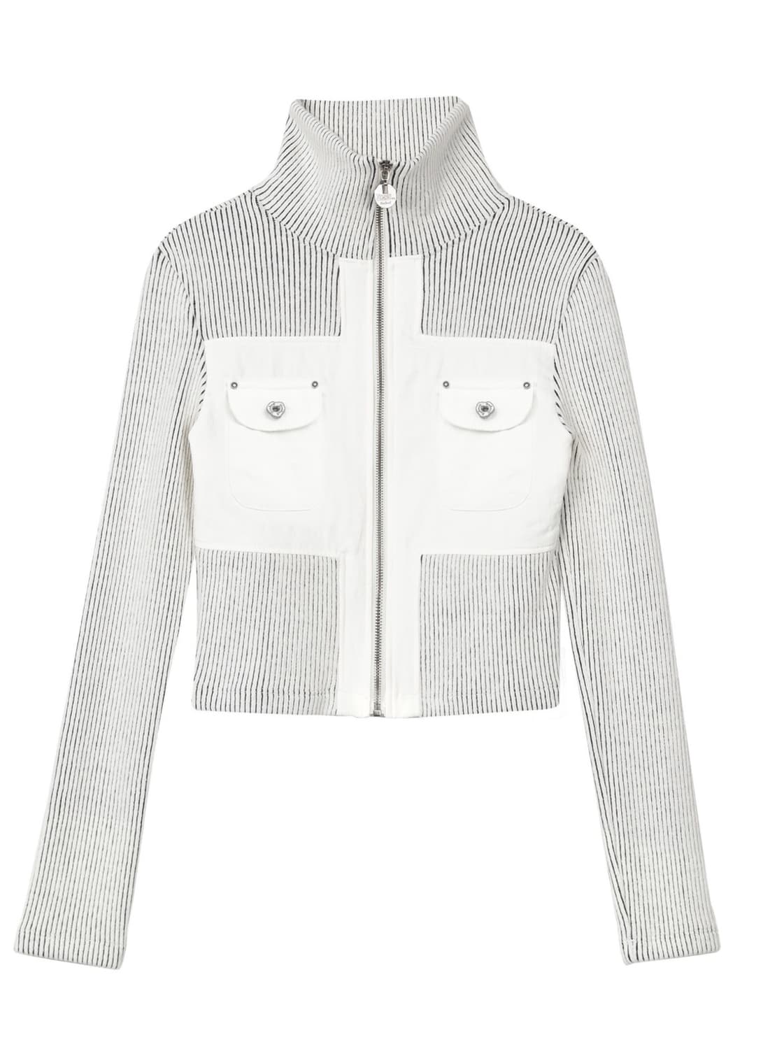 비데블 크로스 카고 배색 가디건  상품이미지2