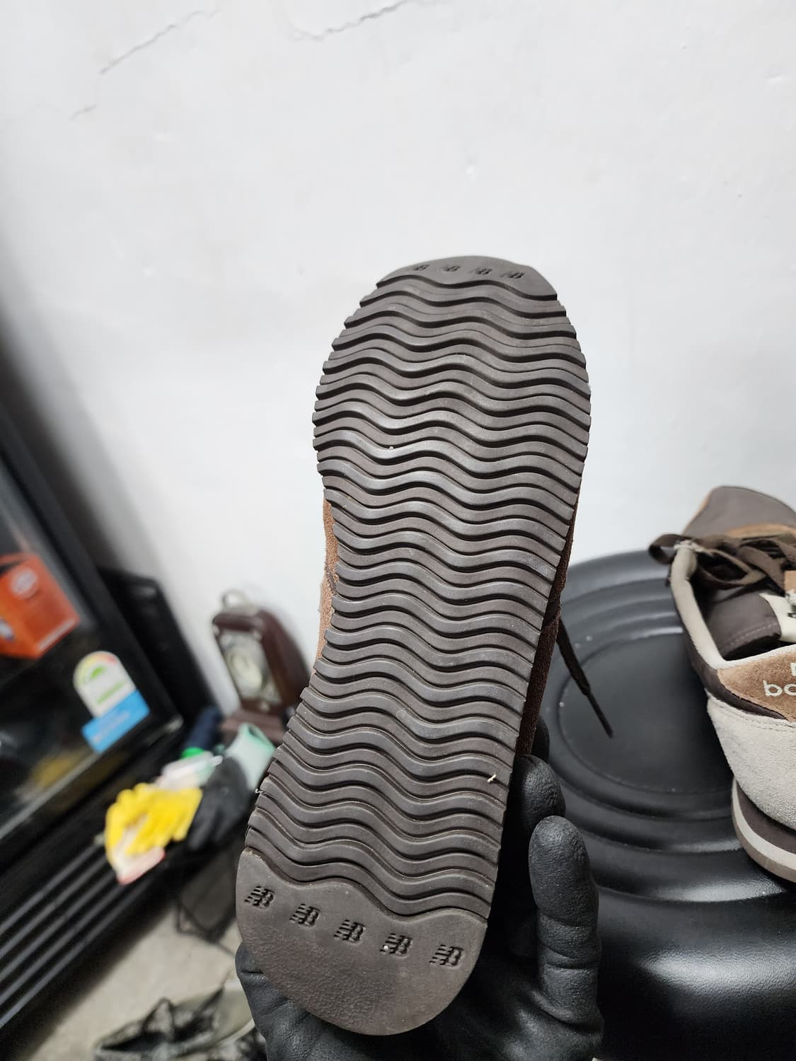 뉴발란스 브라운 스웨이드 운동화 상품이미지5