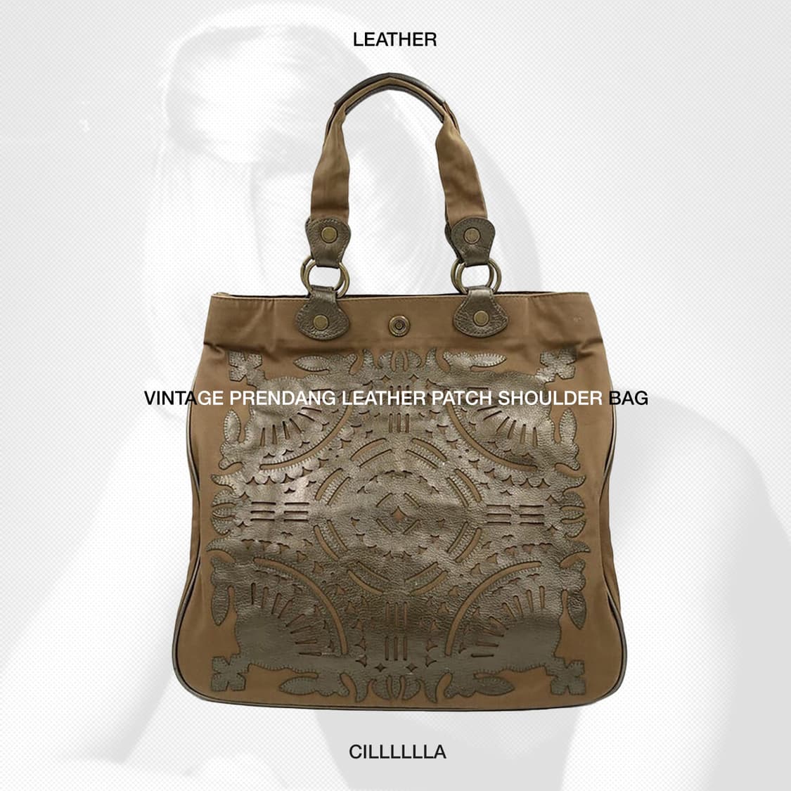VINTAGE PRENDANG 레더 패치 숄더백 상품이미지1