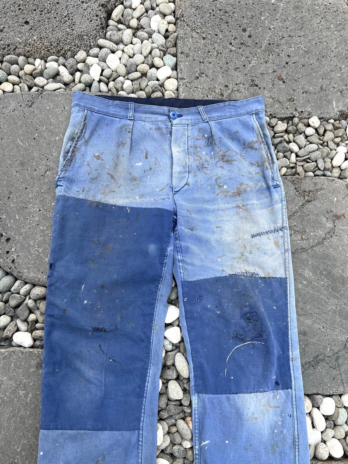 HARD FADED VINTAGE WASHING 패치워크프렌치워크팬츠 상품이미지3