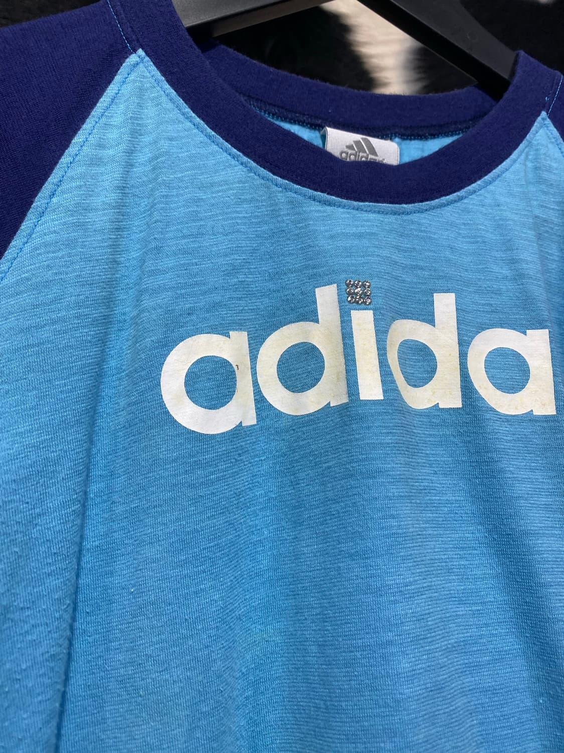Adidas 큐빅 디테일 레글런 반팔 티셔츠 상품이미지6
