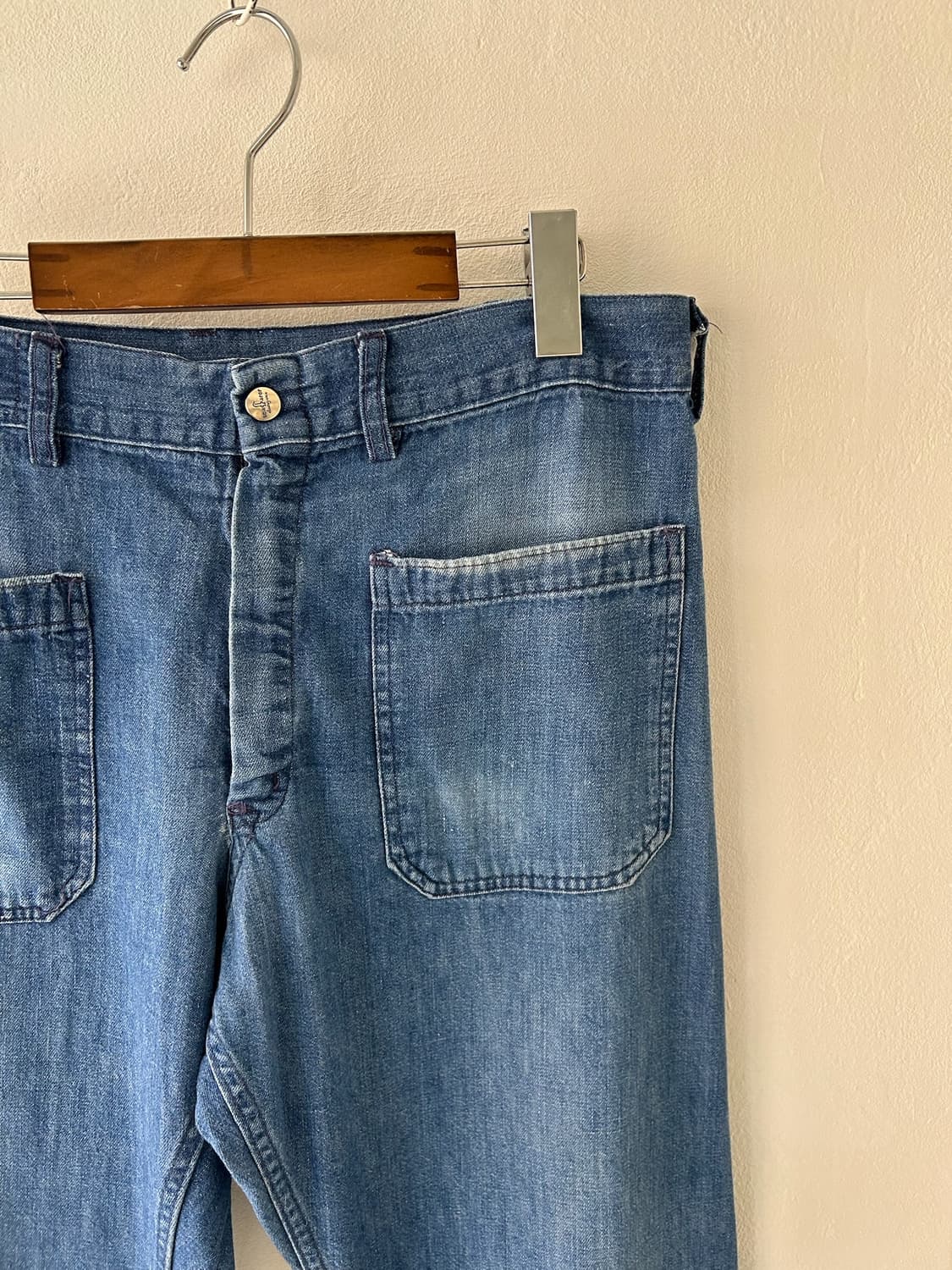 70-80's Vintage US Navy Sailor Denim PT 상품이미지2