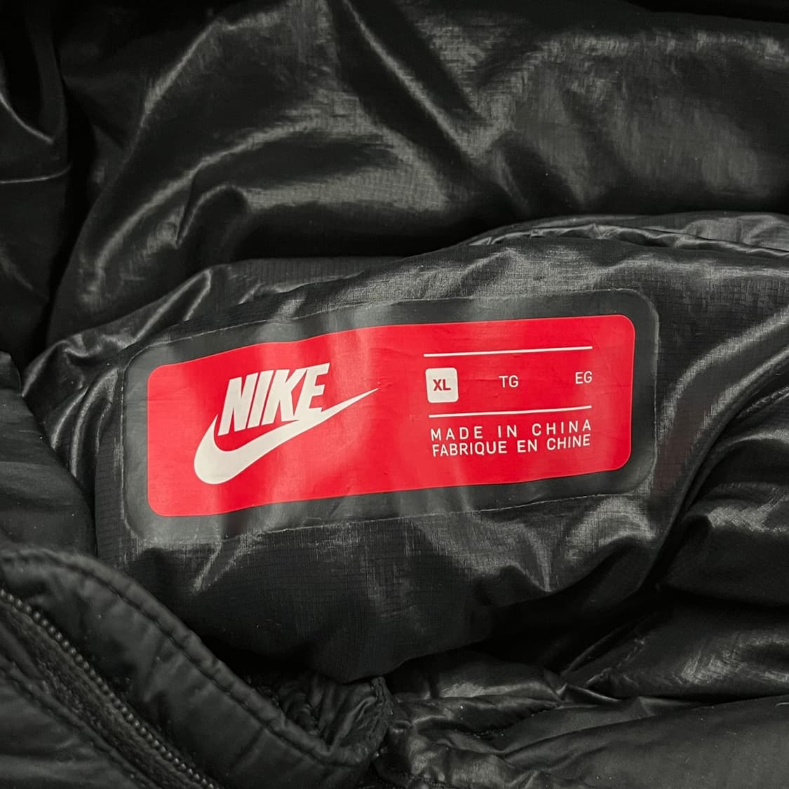 [정품/XL] 나이키 후드 패딩 블랙 b10 상품이미지5