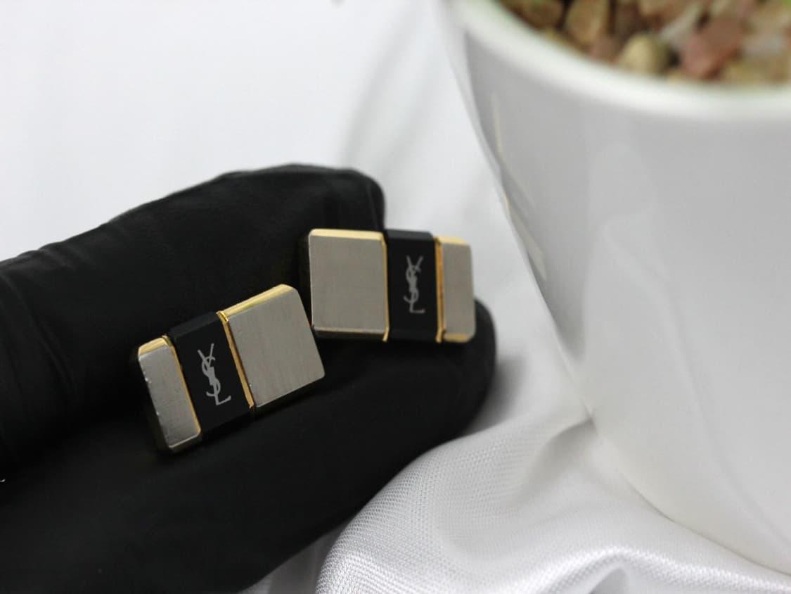 입생로랑 B+등급 남자 명품 커프스 빈티지 상품이미지5