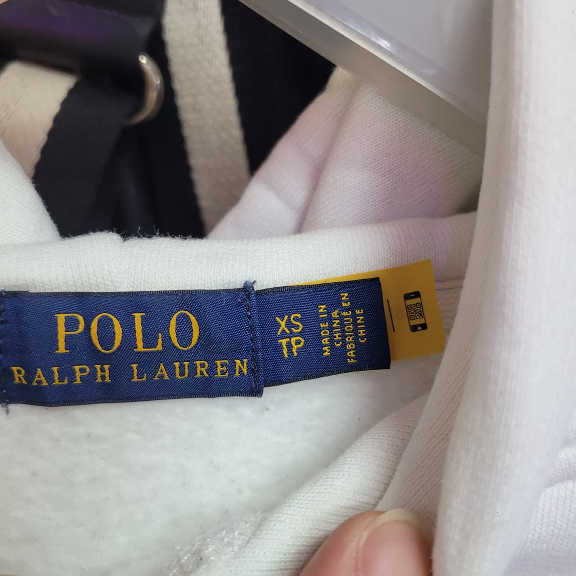 Polo 폴로 랄프로렌 빅포니 화이트 기모 후드티 상품이미지3