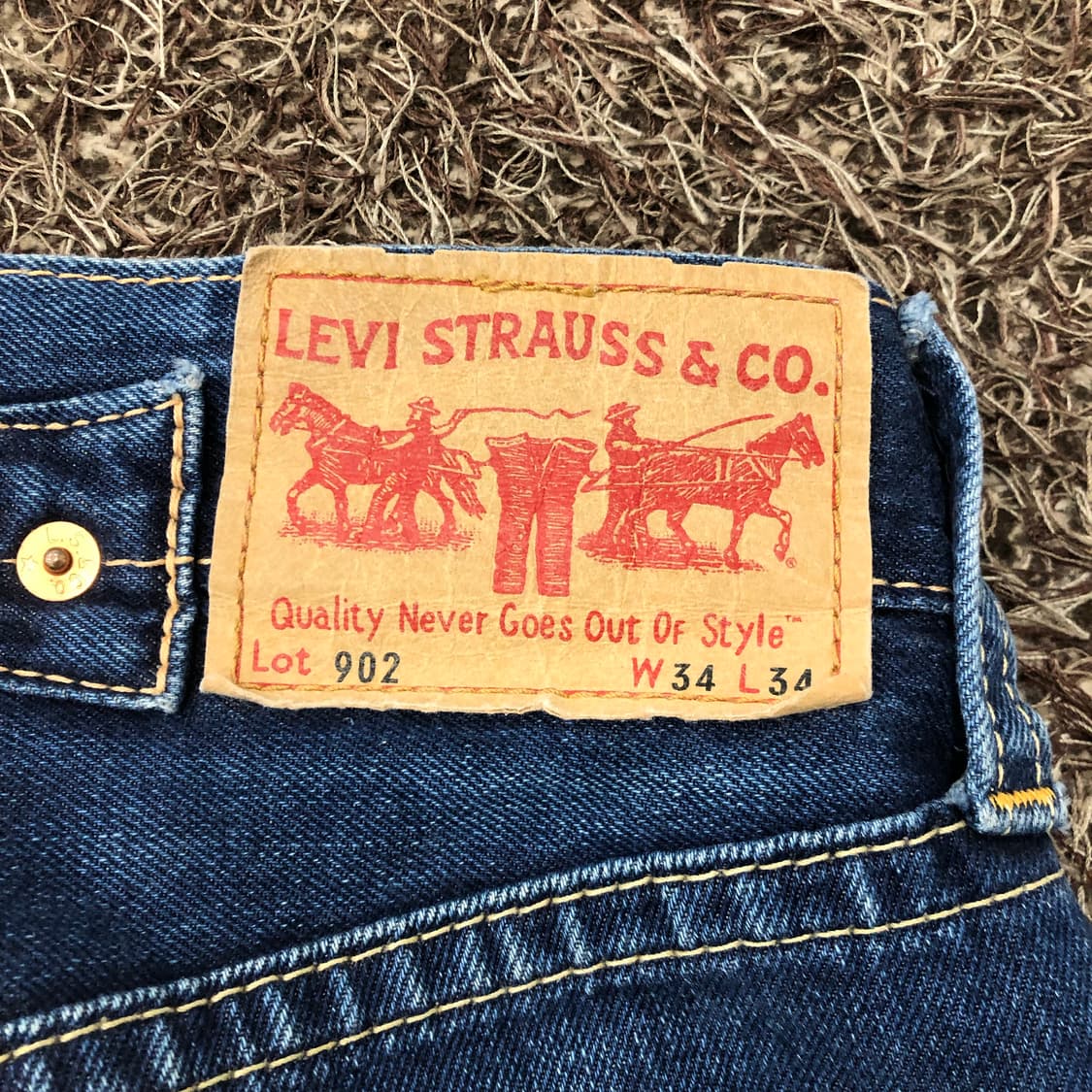 리바이스 902 워싱 데님 팬츠 상품이미지7