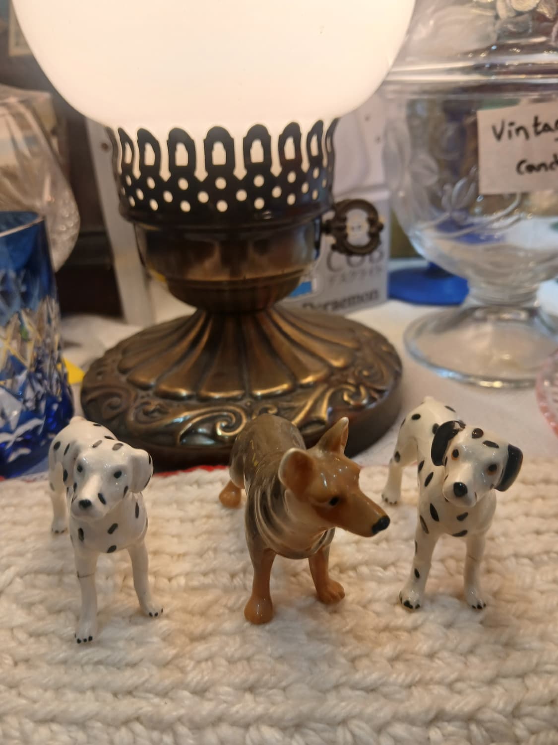 빈티지 도자기 강아지 미니 피규어 상품이미지1