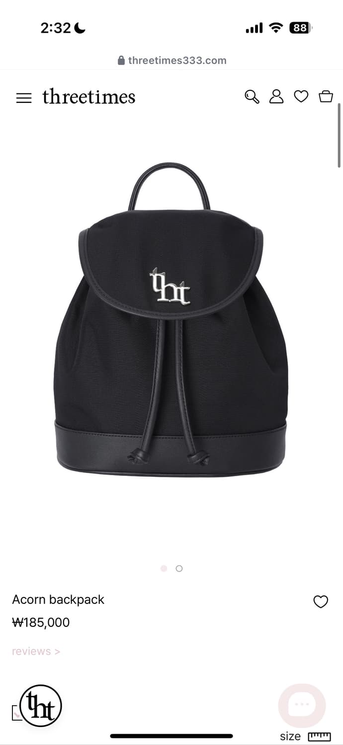 쓰리타임즈 아콘 백팩 상품이미지1