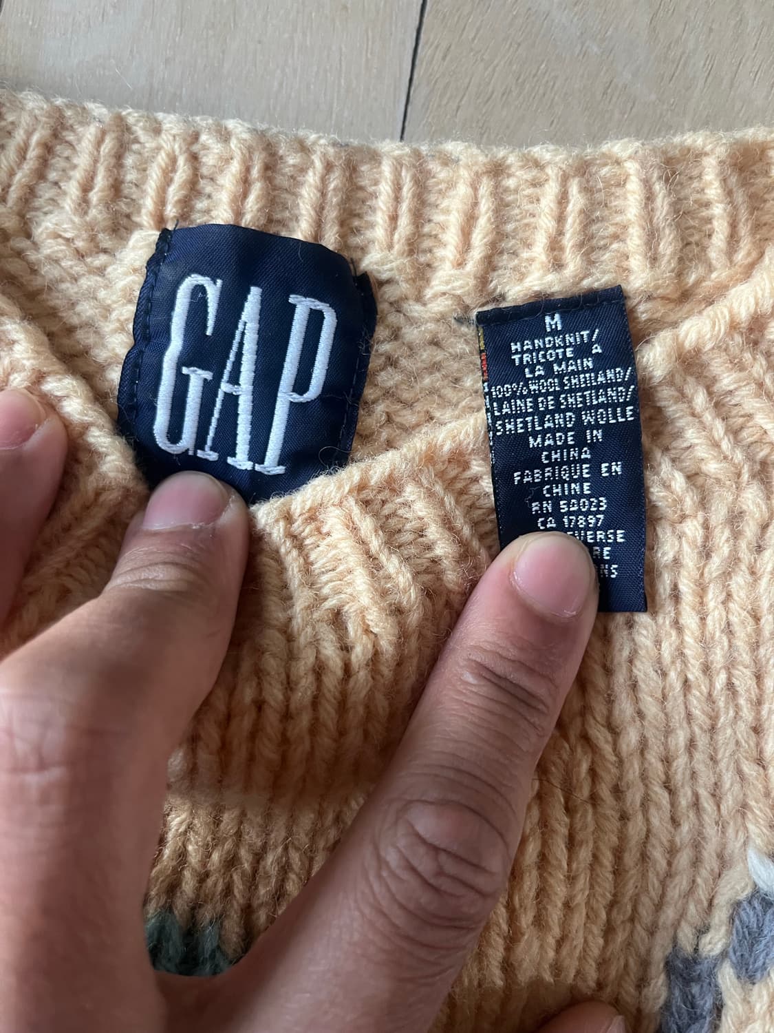 빈티지/올드 갭 핸드메이드 울니트 상품이미지3